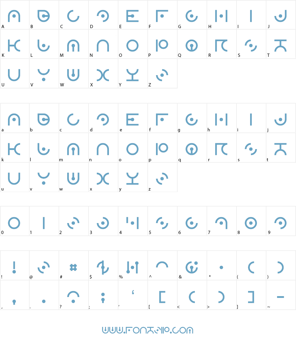Zdyk Sagittarius Font Character